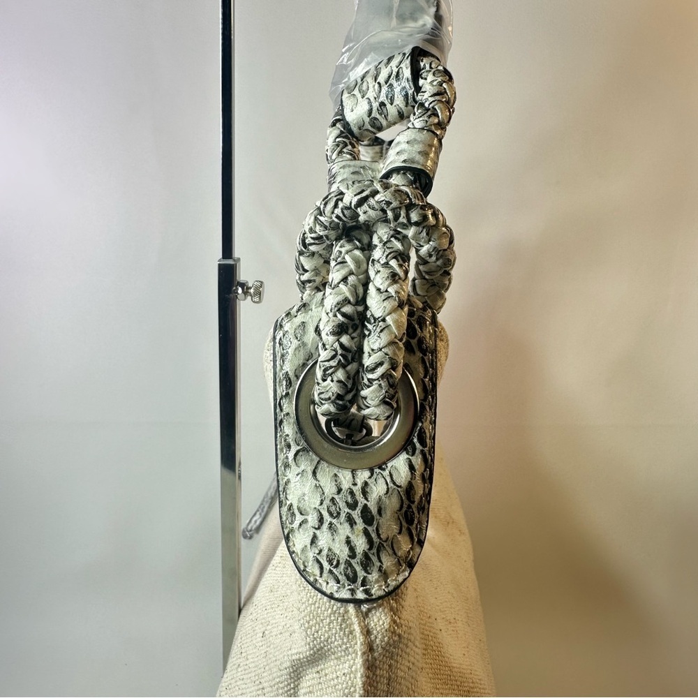 NEW Women’s Alfani Hillary Linen/Snake Canvas Hobo Shoulder Bag - Picture 10 of 13